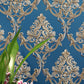 Frendorf | Nordic Nostalgic Damast Tapete Vlies 31' x 20,5" Ungeklebt