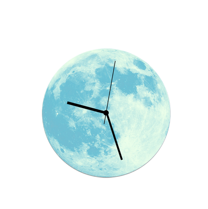 30 cm kreative leuchtende Wanduhr leuchtende Mondlicht Wanduhr Wand Acryl wasserdichte Wanduhr