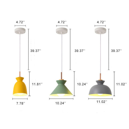 Frendorf | AuroraLite Nordic Pendelleuchte | Metall-Design | 1-Licht | Moderne Farboptionen