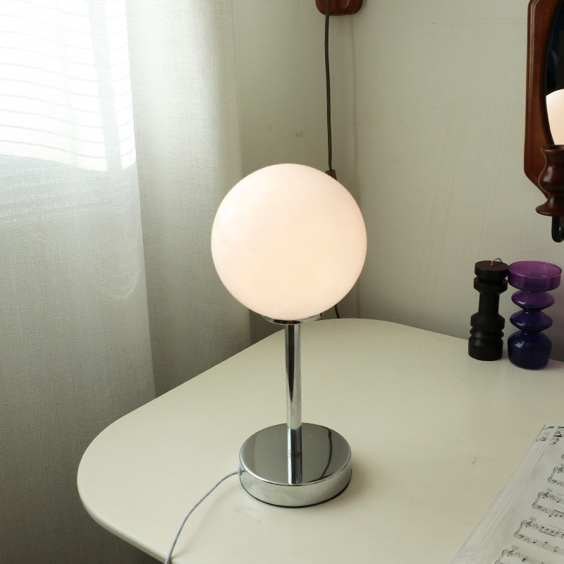 Retro Schmiedeeisen Glas Tischlampe