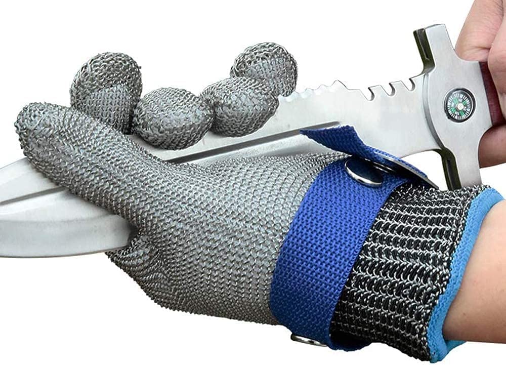 Frendorf | Lebensmittelqualität Edelstahl Mesh Metall Handschuh