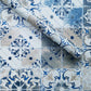 Frendorf | 3D Mediterraan Tegel Behang Klassiek Elegant Blauw en Wit Boho Stijl Zelfklevende Muurdecoratie, Makkelijk te Verwijderen