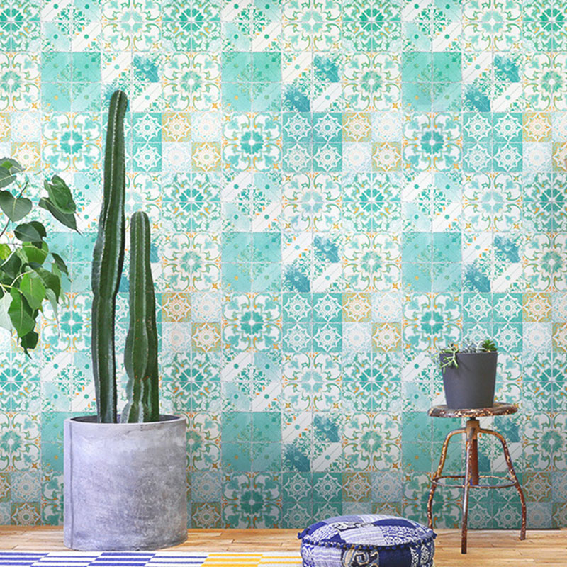 Frendorf | Etnisch Boho Tegel Zelfklevend Behang in Verse Kleur Waterdichting