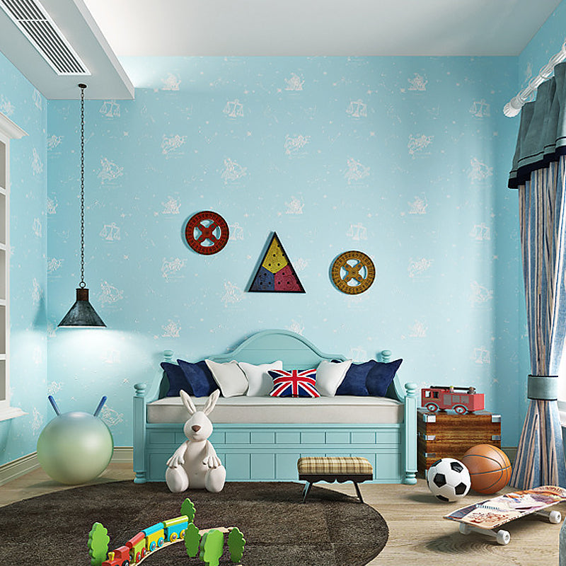 Frendorf | Moderne Flock Star Non-Pasted Tapete für das Kinderzimmer, 20.5"W x 33'L