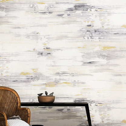 Frendorf | Pastel gekleurde aquarel non-paste behang voor de eetkamer, 33'L x 20.5"W