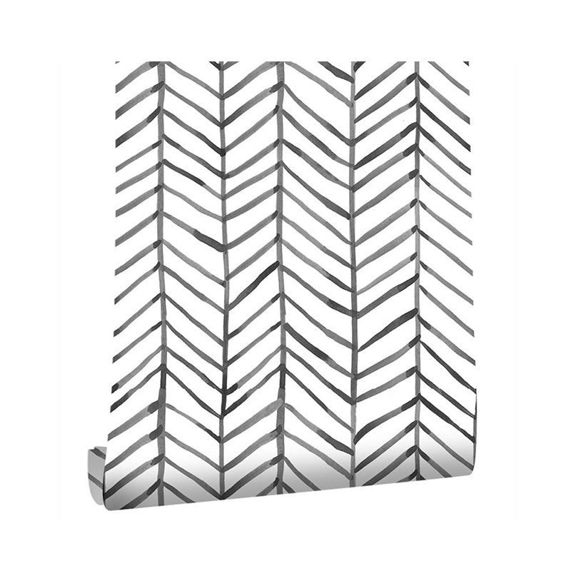 Abstract Chevron Tapete Ästhetische Dekorative Selbstklebende Wandverkleidung 17,5 Zoll x 19,5 Fuß