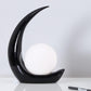 Frendorf | Lunovia LED Tischlampe mit Halbmond-Design | Kreatives Dekolicht | Dimmbar & Vielseitig