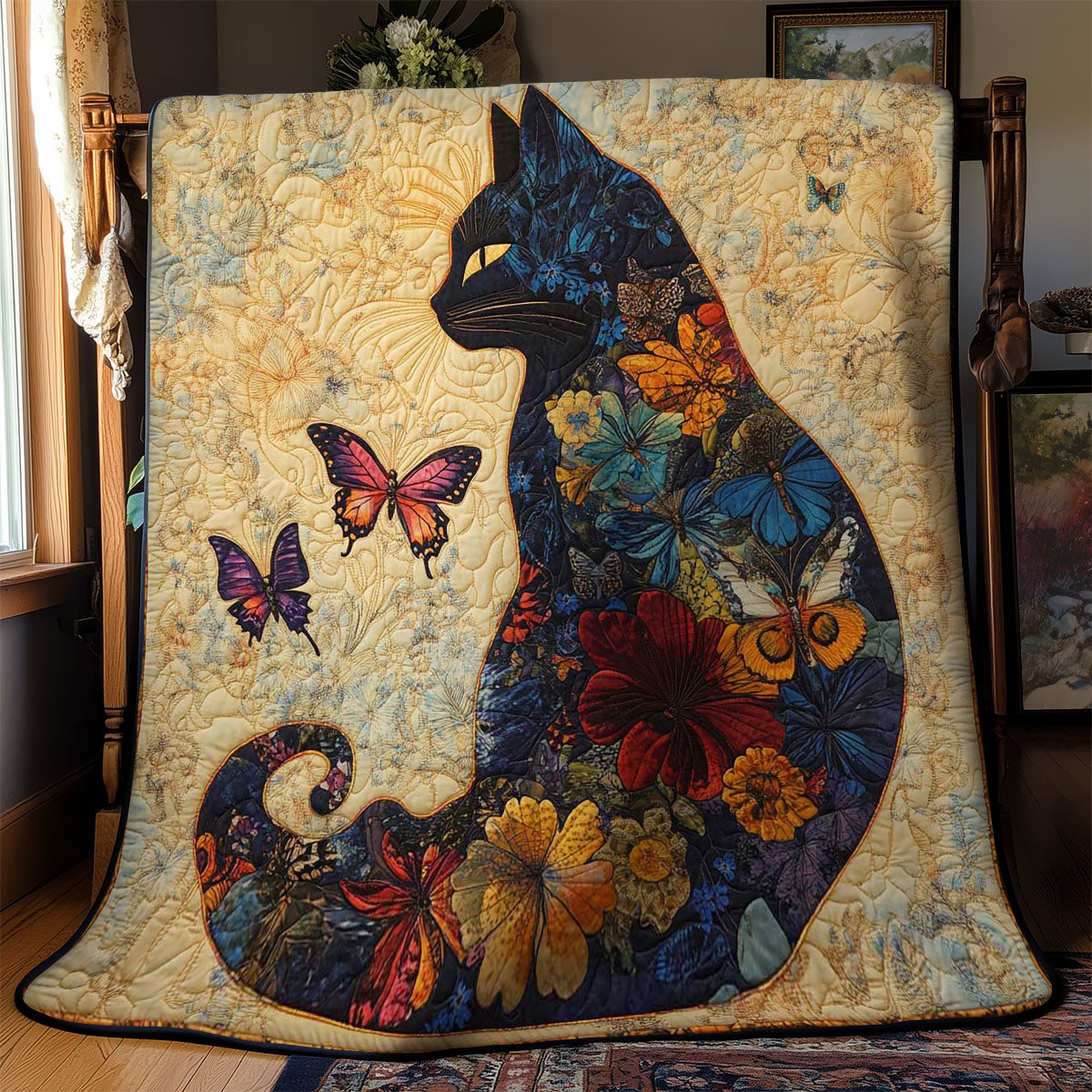 Blooming Cat Decke