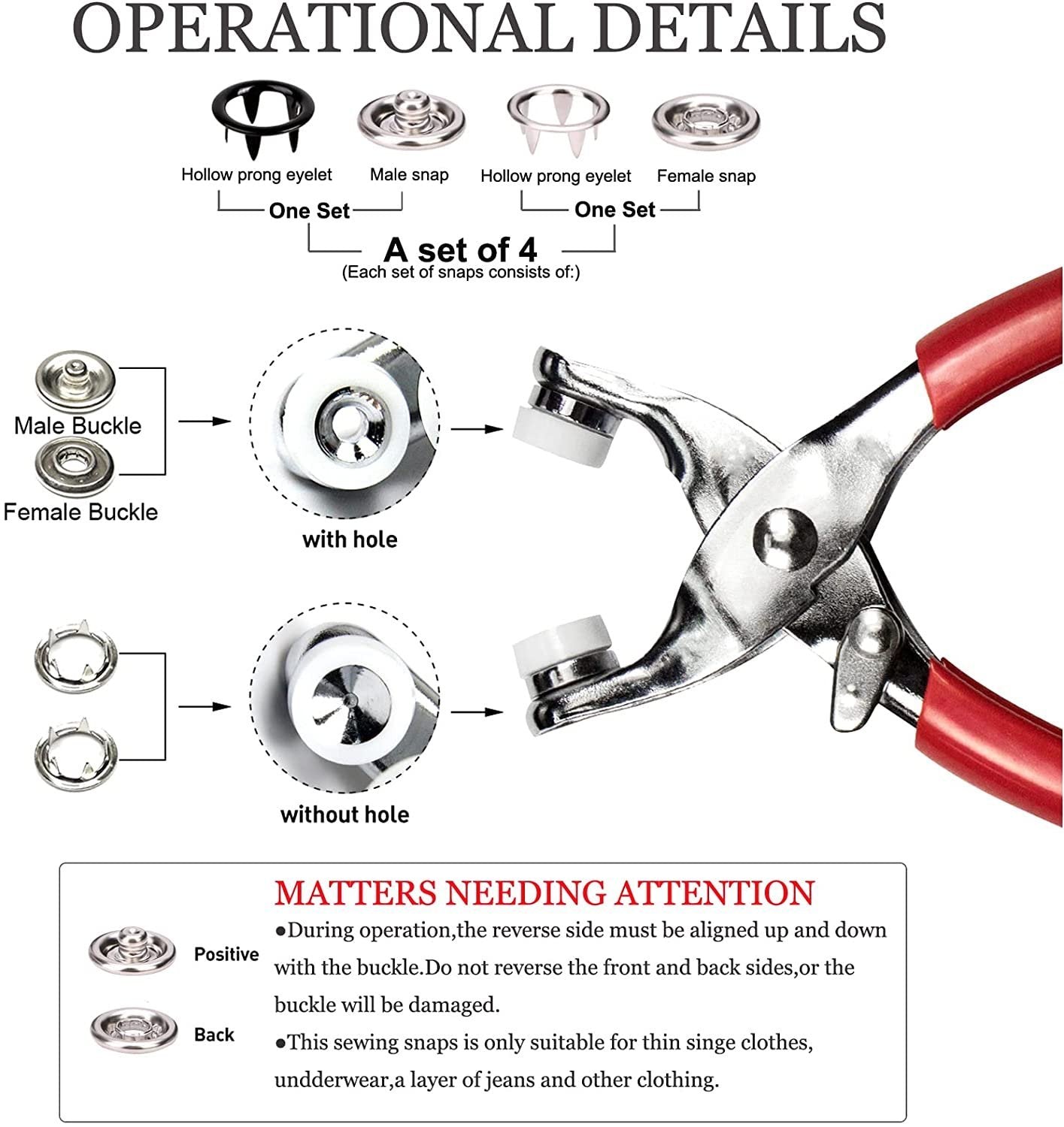 Frendorf | FabricMate | Werkzeugsatz für Metalldruckknöpfe
