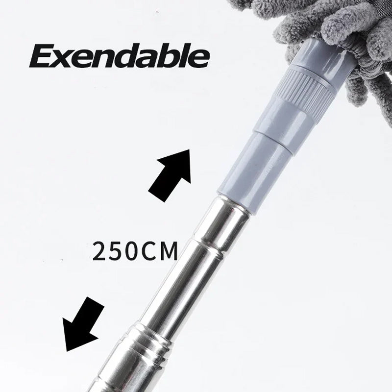 Frendorf | Ausziehbarer waschbarer gekrümmter Mikrofaser Staubwedel