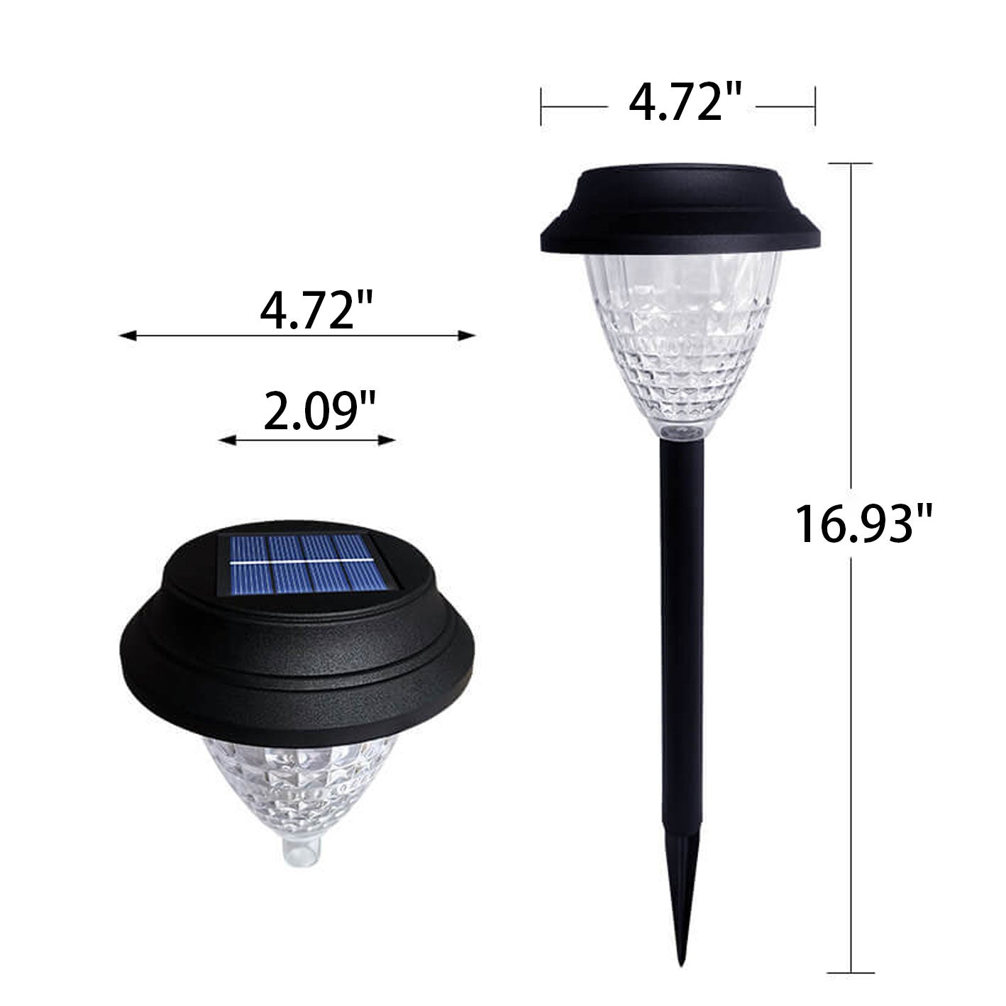 Solar wasserdicht kreisförmig divergente Licht Schatten Design LED Außen Garten Dekorationslicht