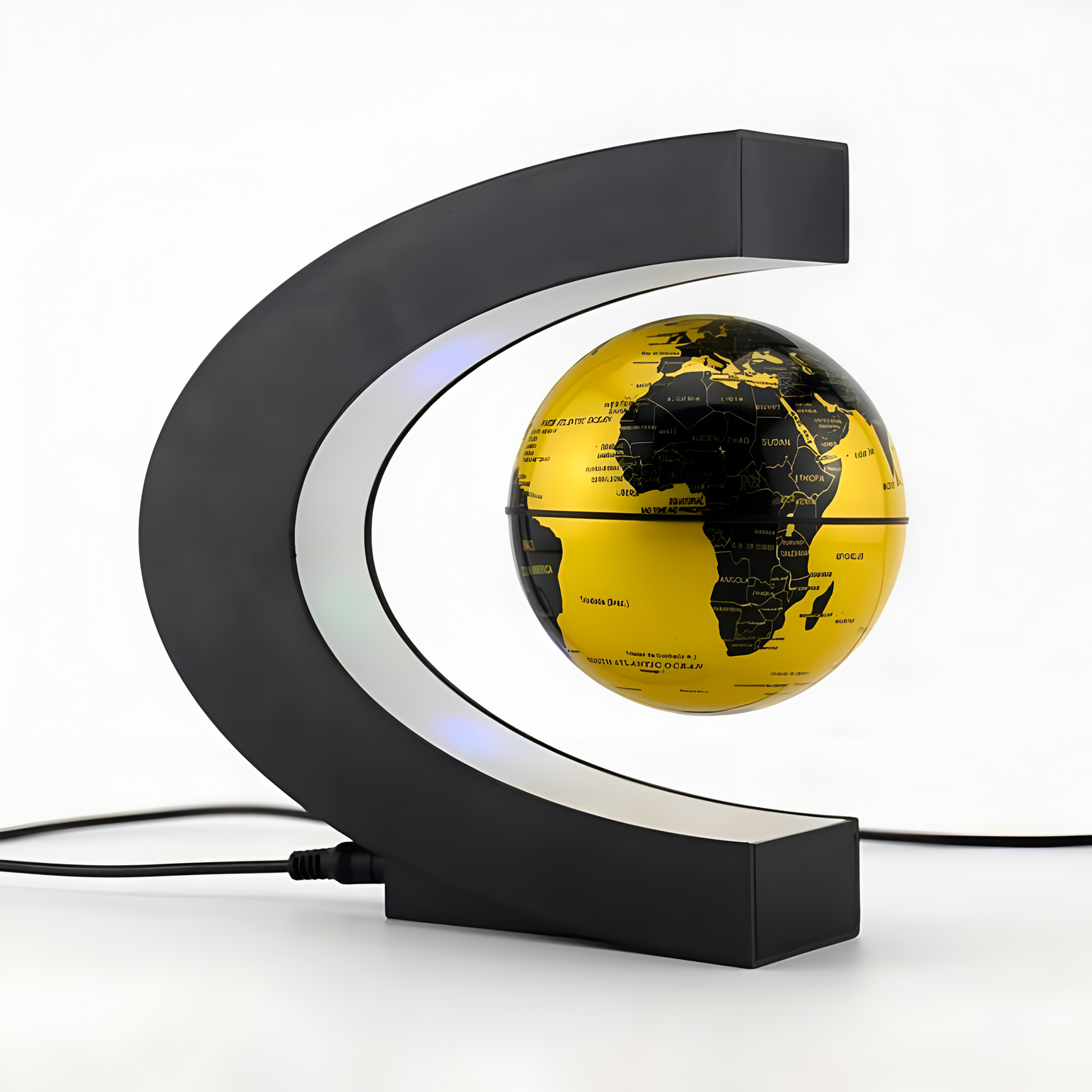 Frendorf | Armstrong | Magnetische Levitation Schwebende Globuslampe mit LED-Weltkarte