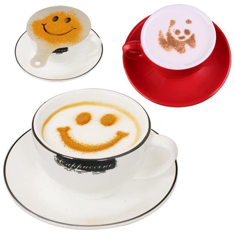 Frendorf | Kunststoff Latte Art Schablone, Luxus Kaffee Druckmodell