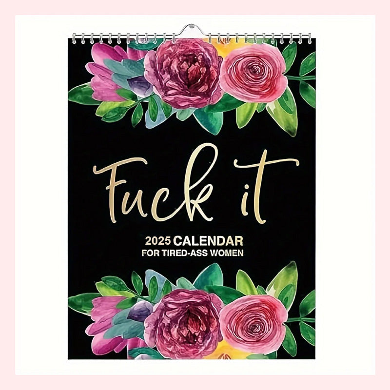 Frendorf | 2025 Kalender für müde Mütter – Lustiges Design, Mentale Gesundheitstipps, Großzügige Datumsfelder