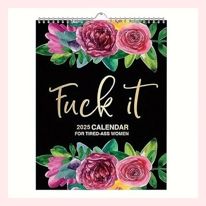 Frendorf | 2025 Kalender für müde Mütter – Lustiges Design, Mentale Gesundheitstipps, Großzügige Datumsfelder