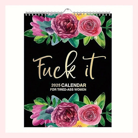 Frendorf | 2025 Kalender für müde Mütter – Lustiges Design, Mentale Gesundheitstipps, Großzügige Datumsfelder