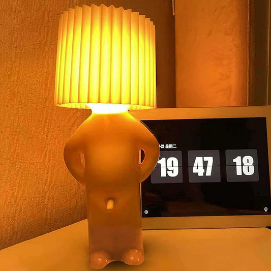 Frecher männlicher Schalter-Tischlampe
