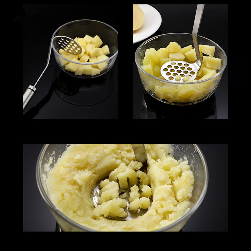 Frendorf | MashPro Edelstahl Kartoffelstampfer | Robustes Küchenwerkzeug | Perfekt für Pürees & mehr