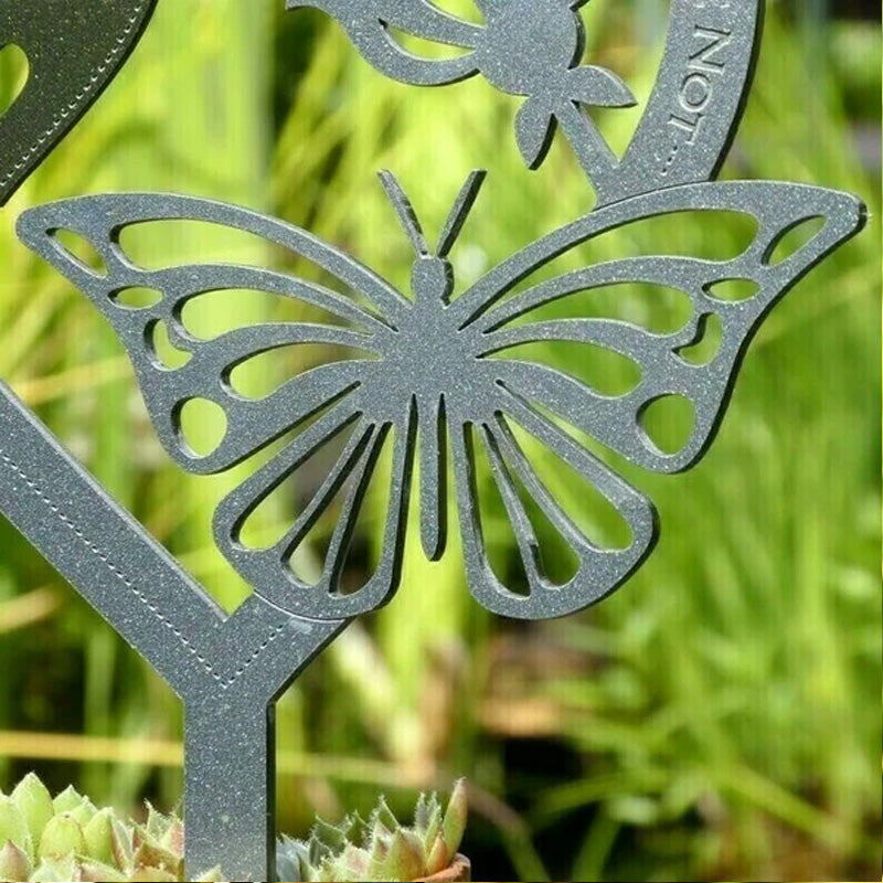 Frendorf | 🦋Gedenk Geschenk Schmetterlings Ornamente - Garten Gedenktafel
