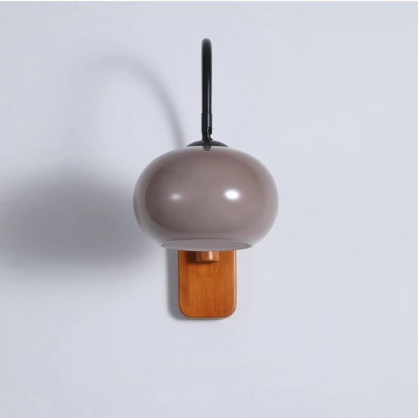 Frendorf | GlareFlex Bauhaus Glas-Wandleuchte | Drehbare LED-Leuchte | Modernes Wand-Design