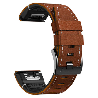 Frendorf | TPU + Lederarmband für Garmin Fenix 8 7X 6XPro