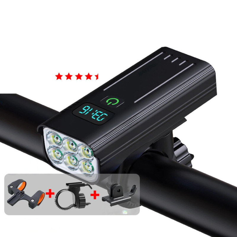 Frendorf | LuminoRide Power Beam – LED Fahrradlampe mit 5000 Lumen für maximale Sicherheit bei Nachtfahrten