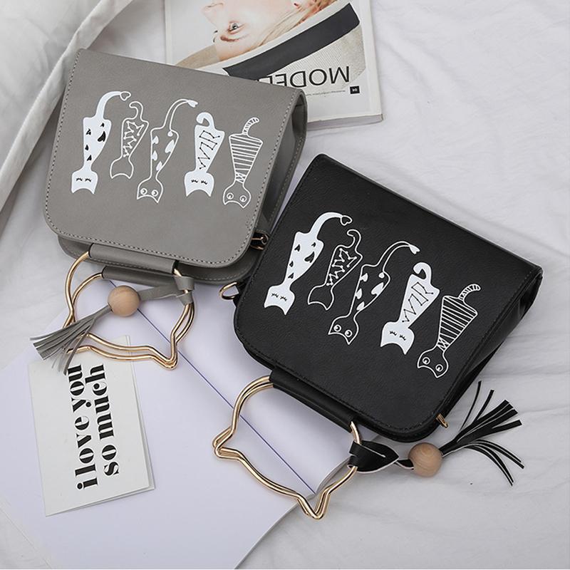 Frendorf | Bedruckte Katzenhandtasche