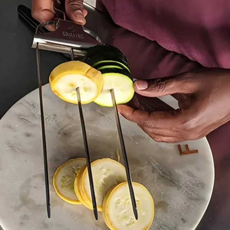 Frendorf | 3-Way Grill Skewers, Stainless Steel Skewers for BBQ