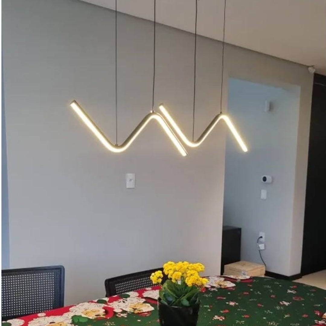 Frendorf | Glowlamp - Zickzack lineare LED Pendelleuchte