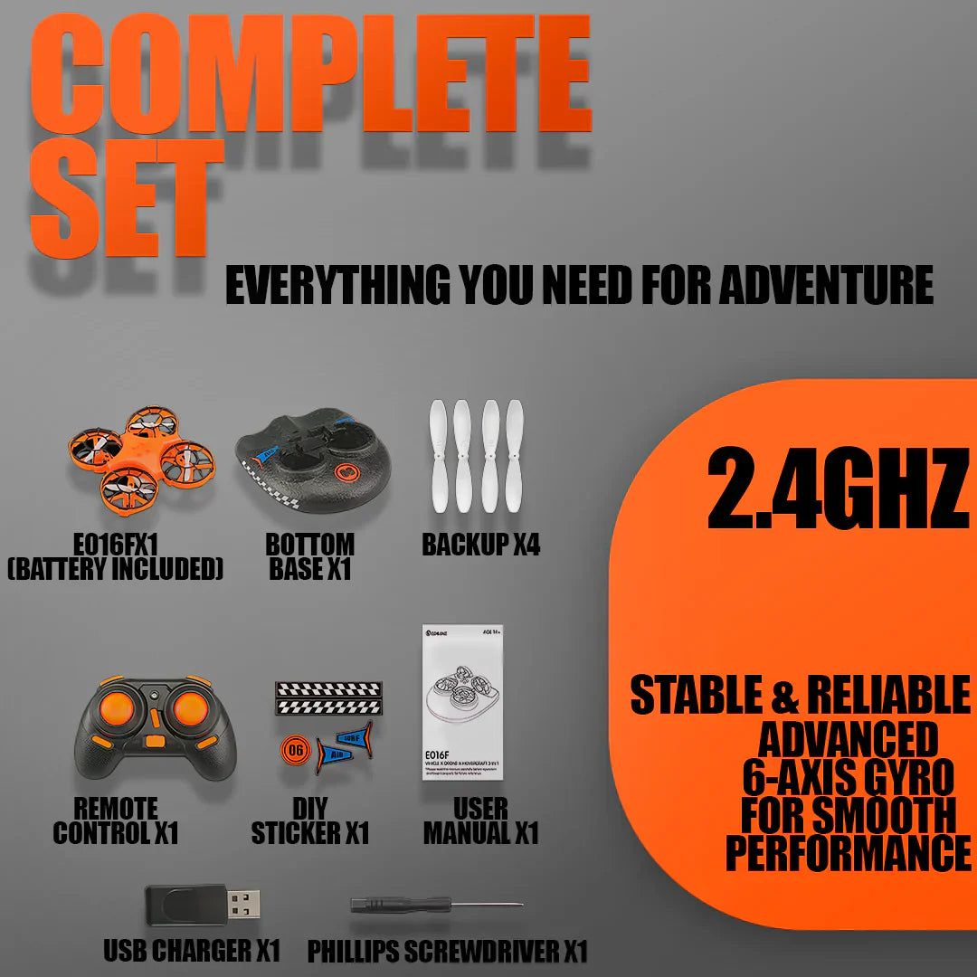 Frendorf | 3-in-1 Hovercraft Drohne