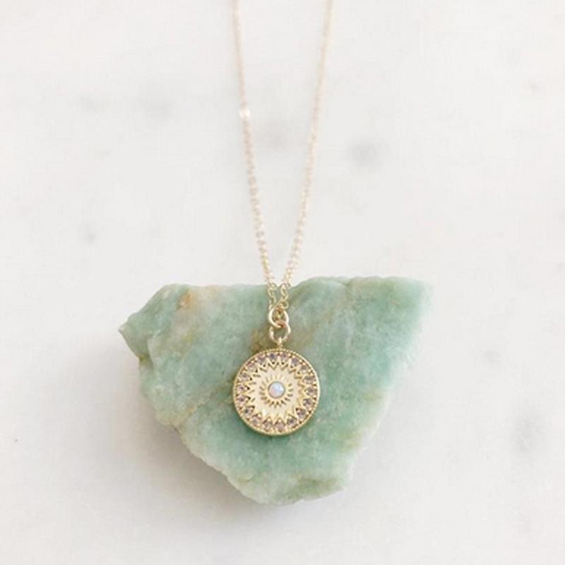 Frendorf | Crescent Moon & Sun Halskette