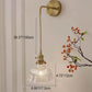 Frendorf | Florabelle Nordic Wandlampe | Minimalistisches Blütendesign | Kupfer & Glas | 1-flammig | Dekorative Beleuchtung