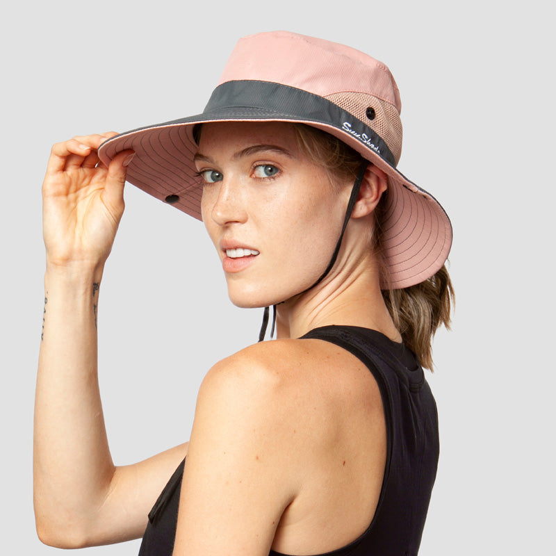 Faltbarer Sonnenhut Damen mit UV-Schutz, ideal zum Wandern und als kompakter Reisebegleiter