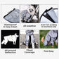 Frendorf | Hunderegenmantel mit Beinen - Wasserdichte Hundejacke für kleine und große Rassen | UK Gemütliche Winterbekleidung