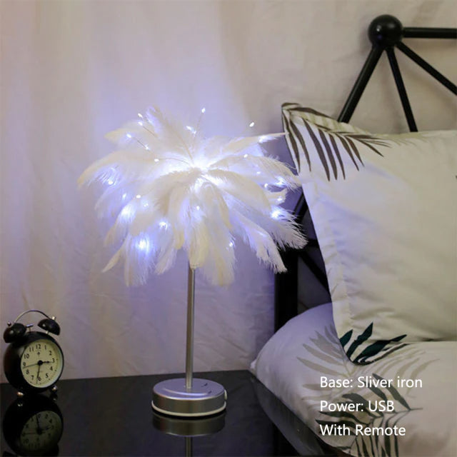 Kreative Baum feder tischlampe