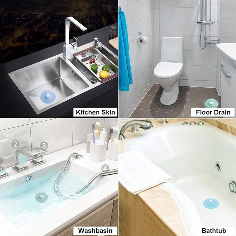 Frendorf | Bequee Badewannenstöpsel und Haarsieb, 3 Stücke