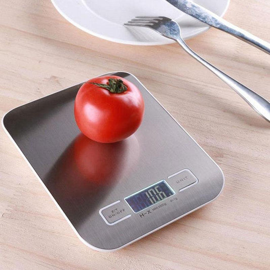 Frendorf | WeighMate Digitale Küchenwaage mit LED Display | Tragbar | Präzise Messungen | Für Backen, Kochen und Diäten