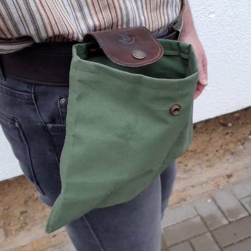 Frendorf | Dimoohome™ Leder- und Canvas-Buschcraft-Tasche