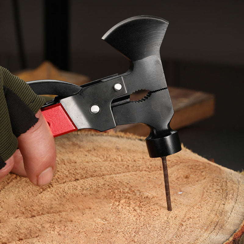 Frendorf | Stahlhammer-Axt-Multitool für Camping