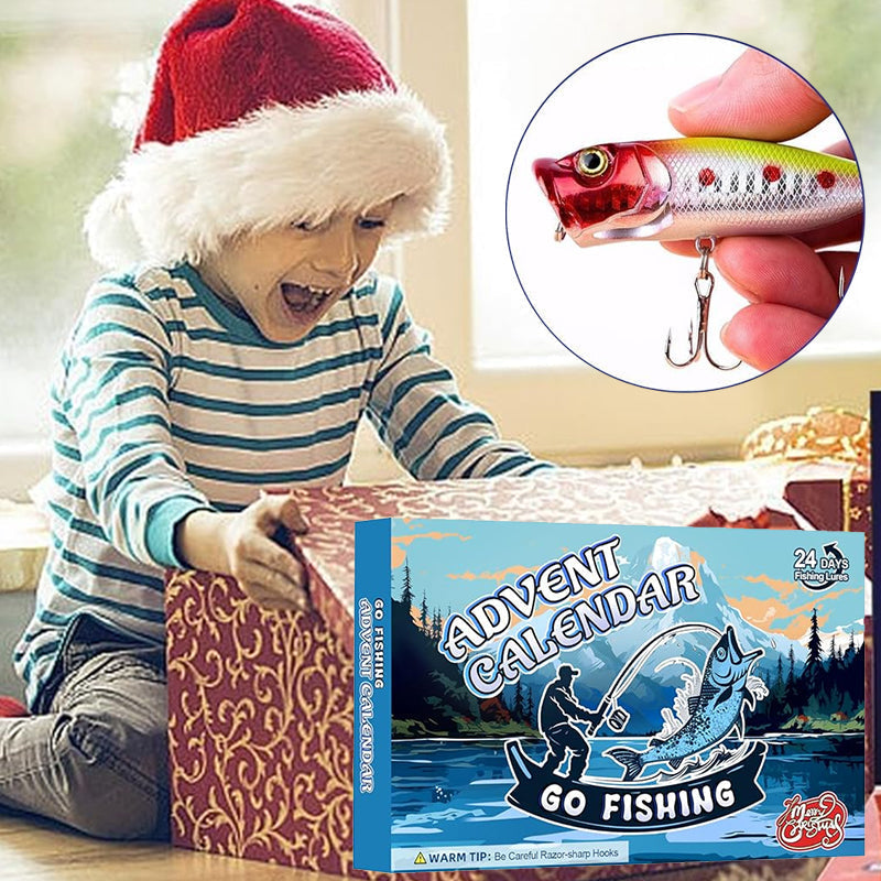 Frendorf | 24 Tage Weihnachts-Countdown Fischzubehör-Set