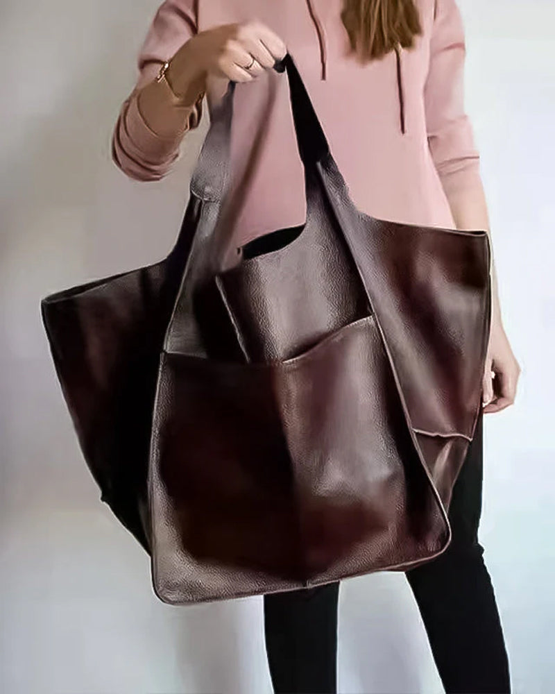 Frendorf | Chic & Nachhaltige Ledertasche mit Großer Kapazität - Elegante, Vielseitige Damenhandtasche