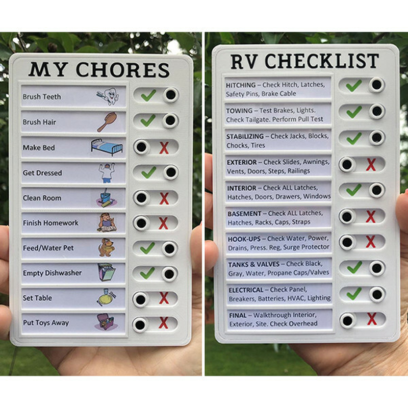 Frendorf | Memo Checkliste Tafel