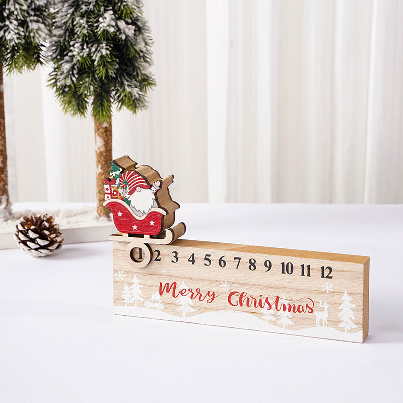 Frendorf | Frohe Weihnachten Holz Mobile Weihnachtsmann Kalender Ornament