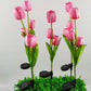 Solar Tulpe Rasenlicht Außen Garten LED Tulpe Blumenlicht Bodenstecker Landschaftslicht