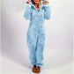 Frendorf | Plüsch-Fleece-Strampler, einteiliger Pyjama für Damen