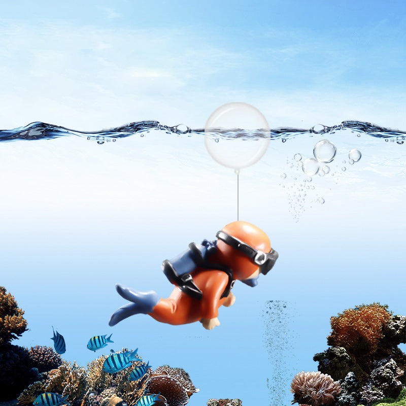 Frendorf | Schwimmender Taucher - Aquarium Ornament