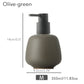 Keramischer Seifenspender, Flüssigkeitsbadflasche, einfaches Design, nachfüllbare wiederverwendbare Lotionpumpe für Badezimmer Küche, 350ml/11,83oz