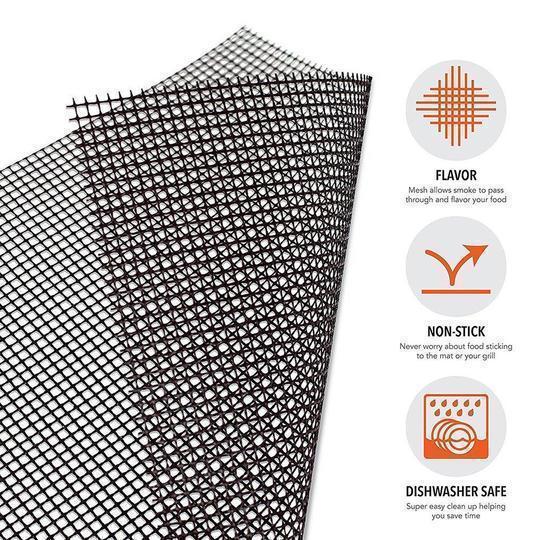 Frendorf | Teflon Antihaft BBQ Grill Mesh Matte für wiederverwendbare Reinigung