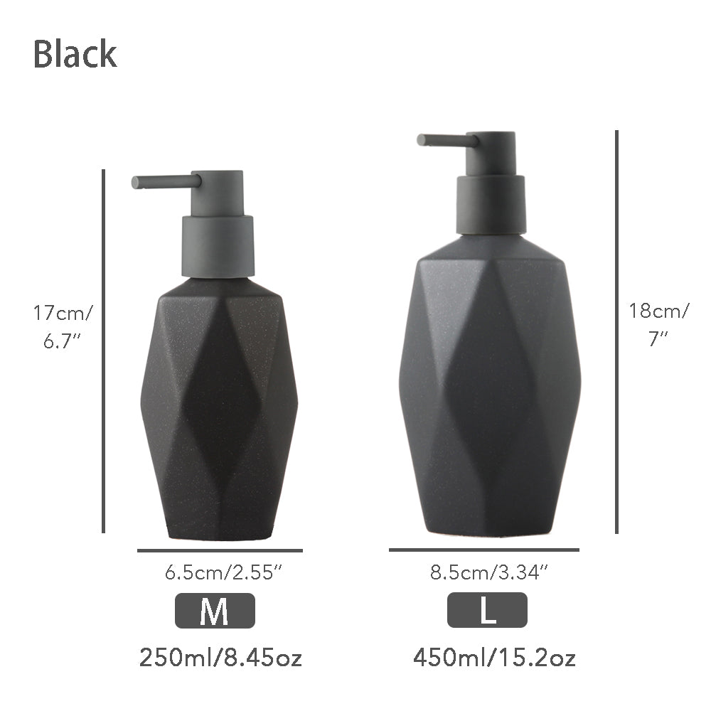 Keramischer Seifenspender, Flüssigkeitsbadflasche, simples Design, nachfüllbare wiederverwendbare Lotionpumpe für Badezimmer Küche