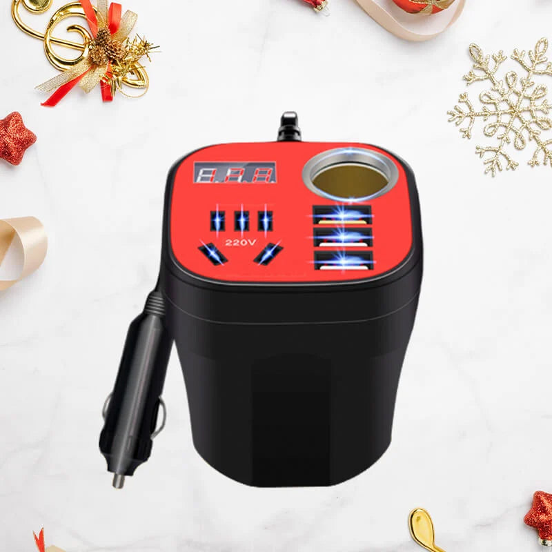 Frendorf | Auto montierter Becher Typ Inverter Konverter QC Ladegerät